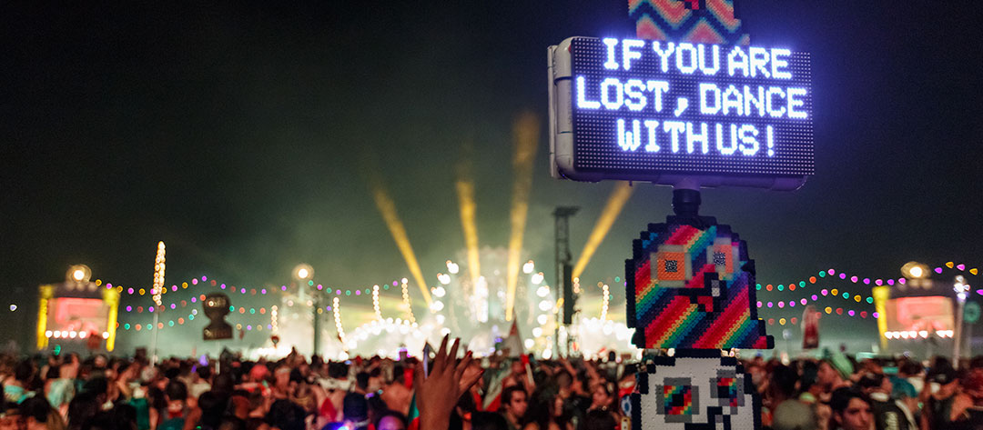 "If you are lost come dance with us" totem