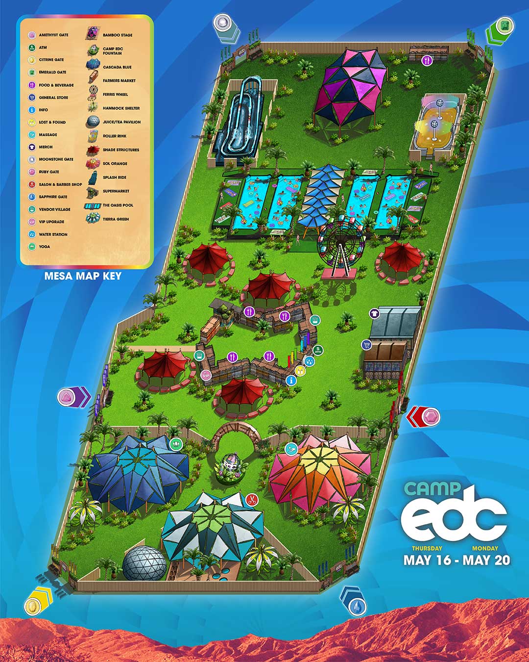Mesa map