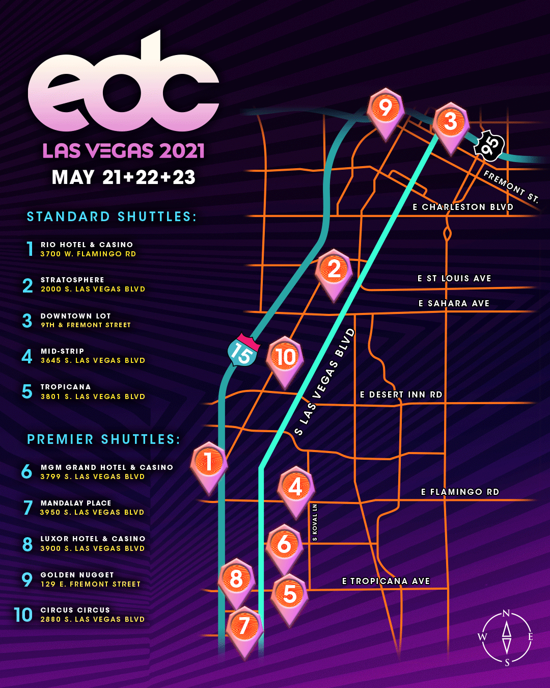2021 Shuttle Map