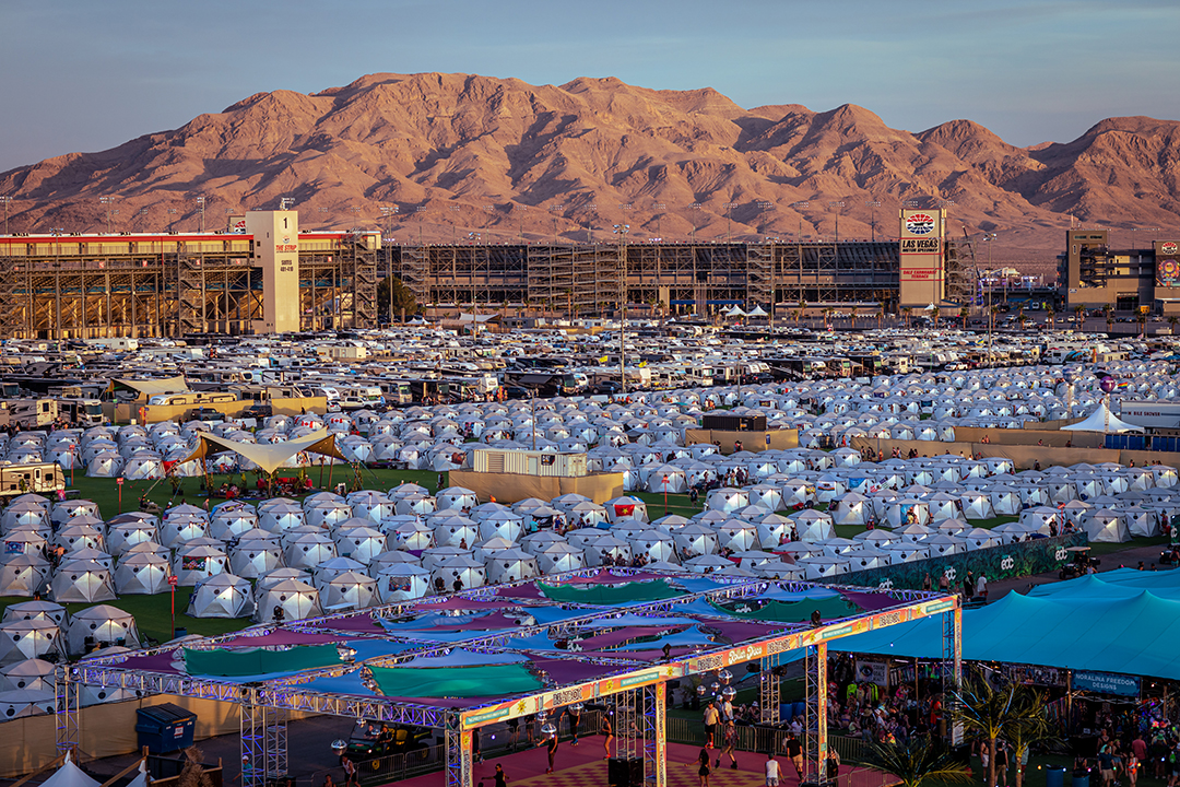 Moon Glow ShiftPod Camping EDC Las Vegas 2024