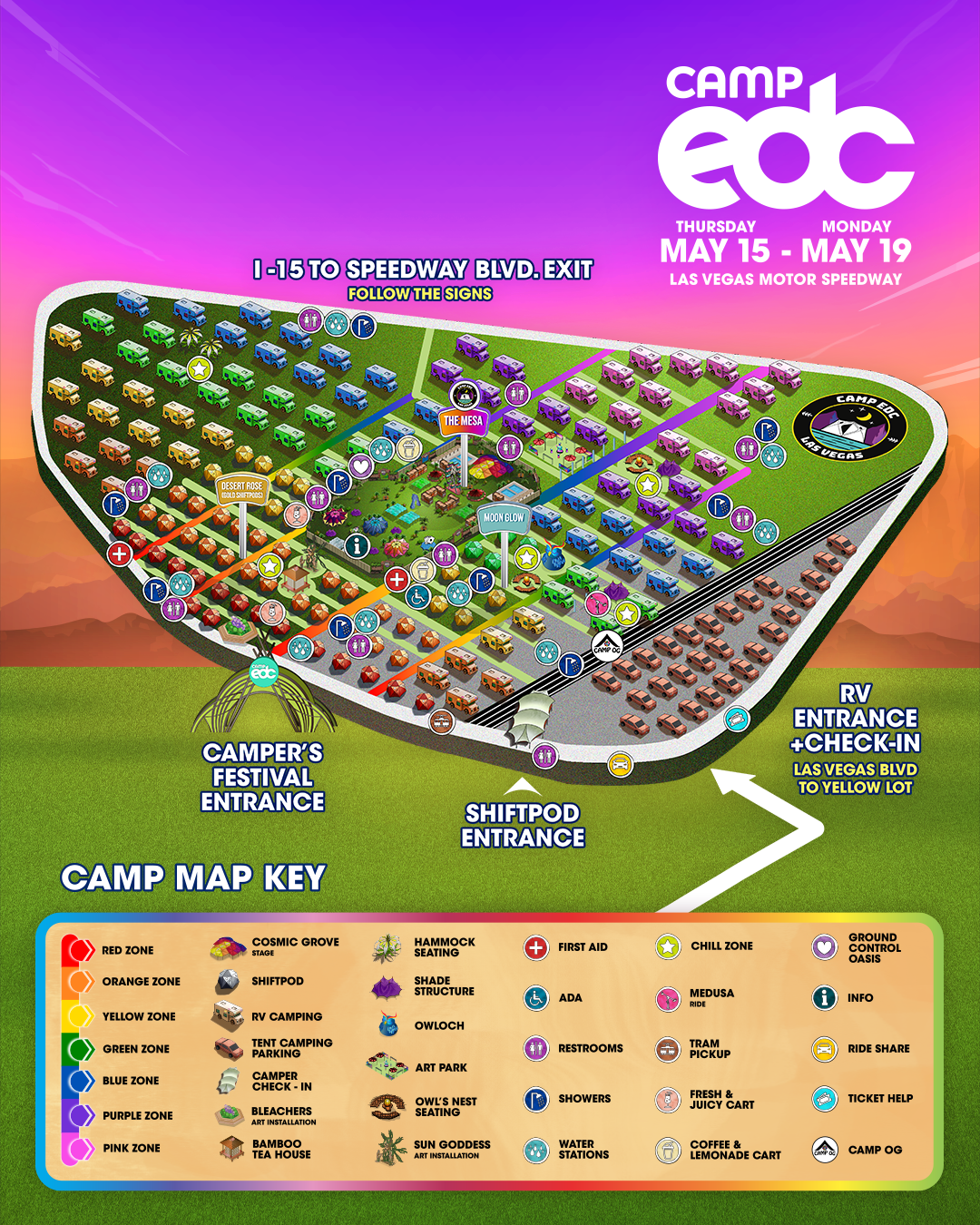 Camp EDC Map