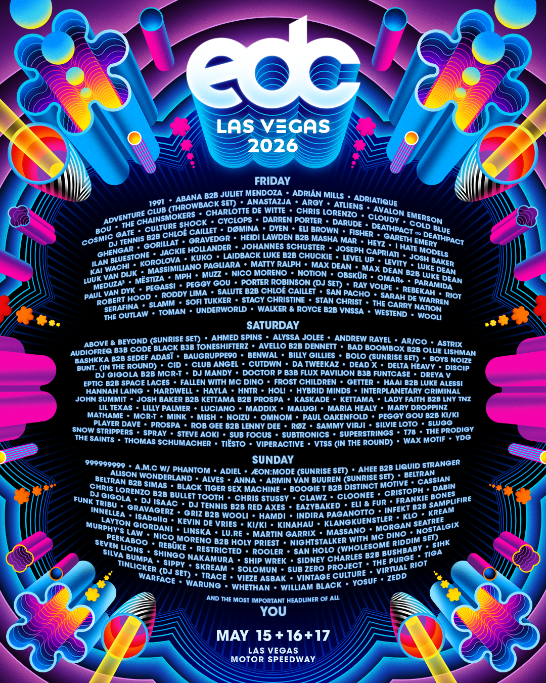 EDC Las Vegas 2026 official poster