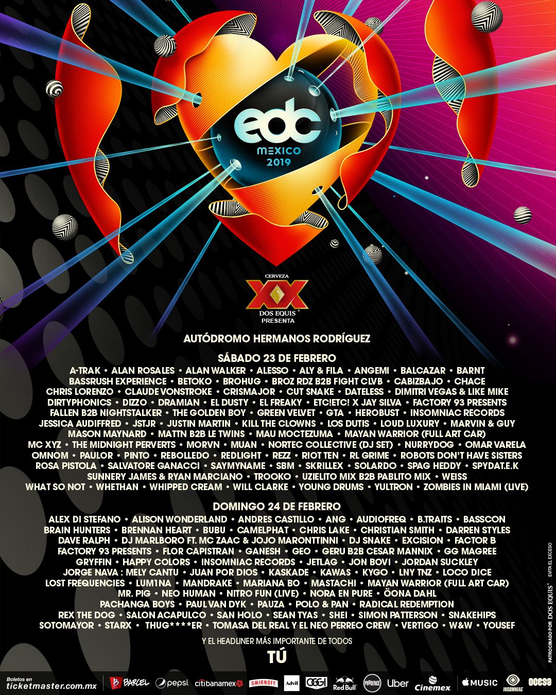 Lineup – EDC Mexico 2019 – ES