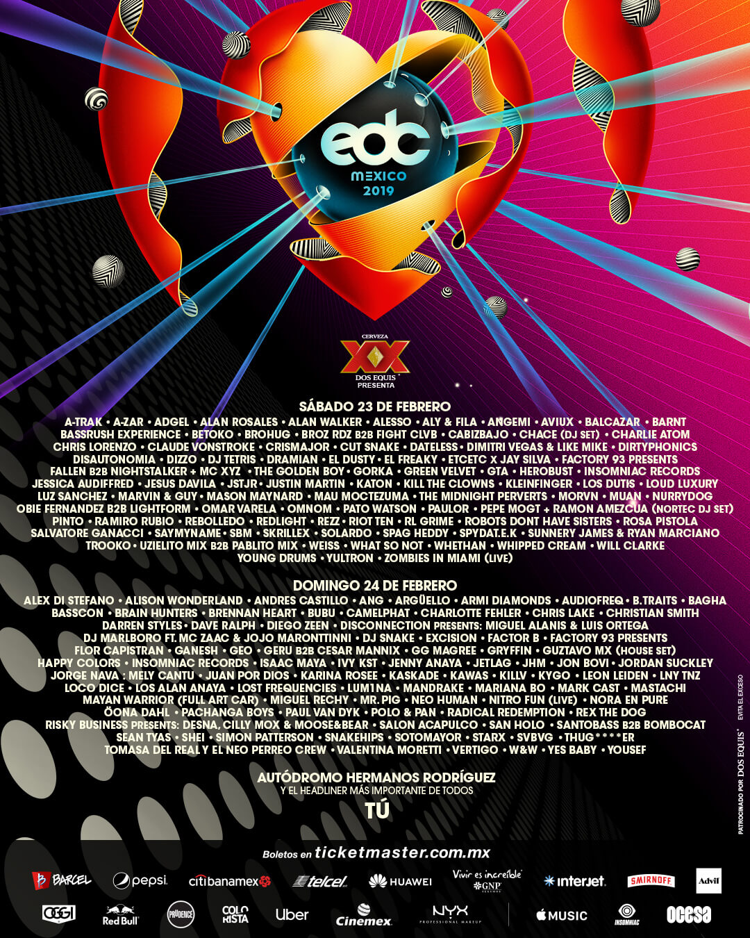 Lineup – EDC Mexico 2019 – ES