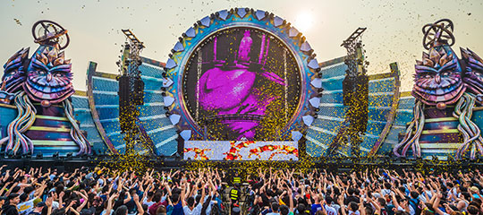 kineticFIELD with purple graphics
