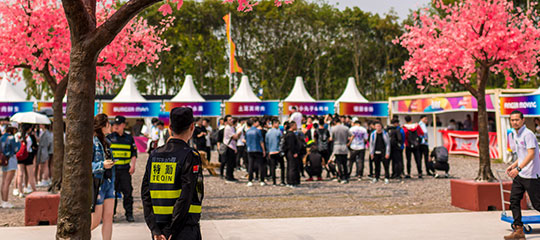 Vendor Village tents