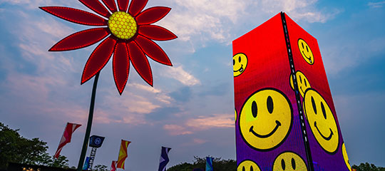 Daisy and smiley face art