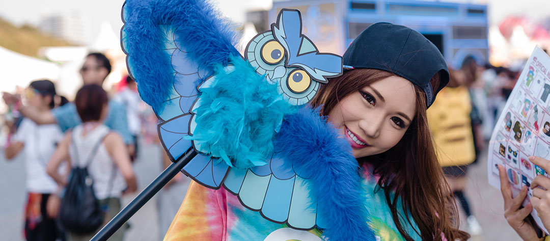 A girl with an owl totem