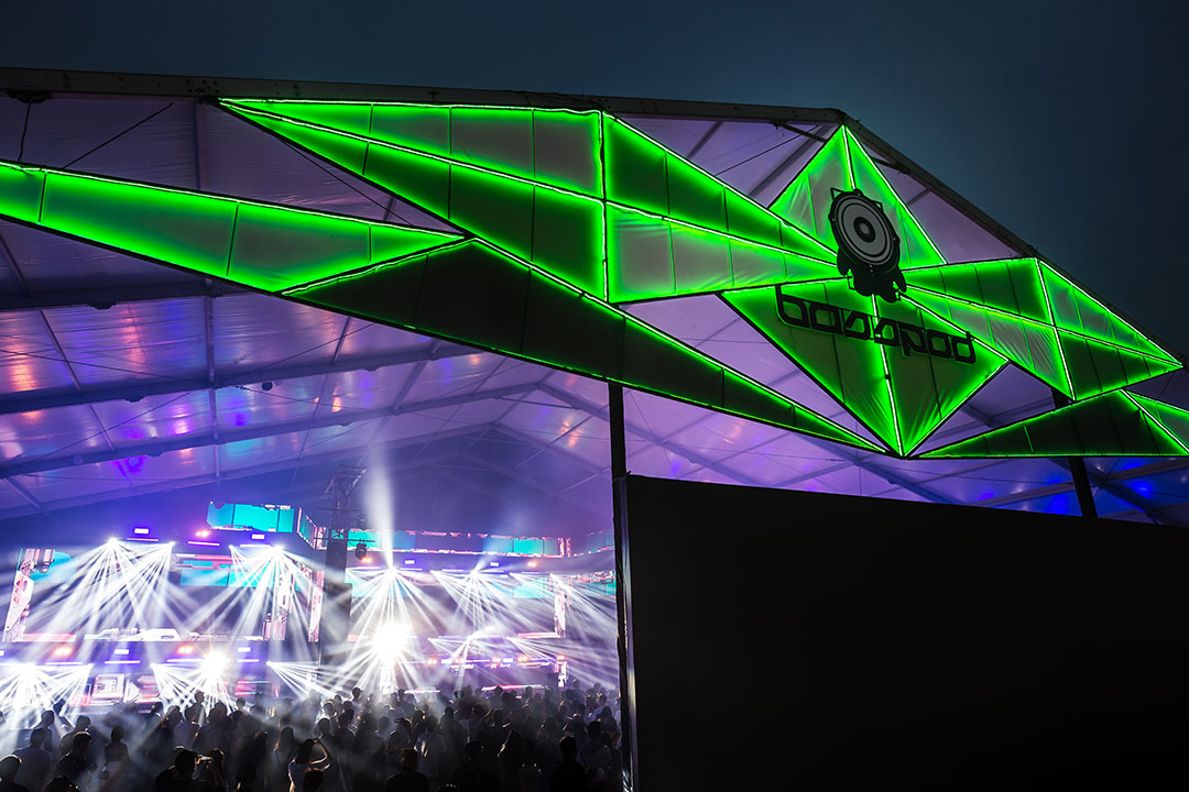 The entrance to bassPOD