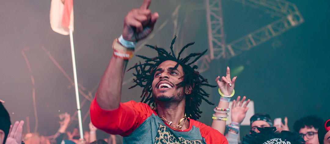 A man dances to music