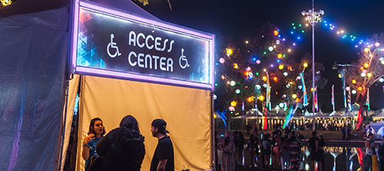 Access Center tent