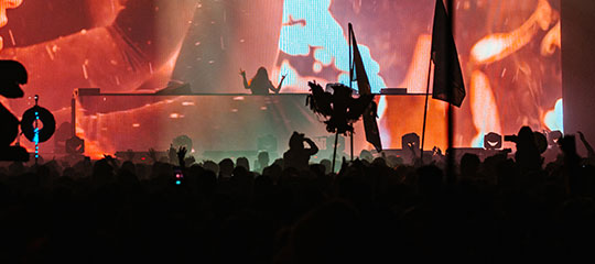 Headliners watching the show