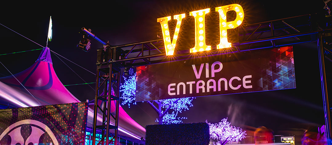 VIP entrance sign