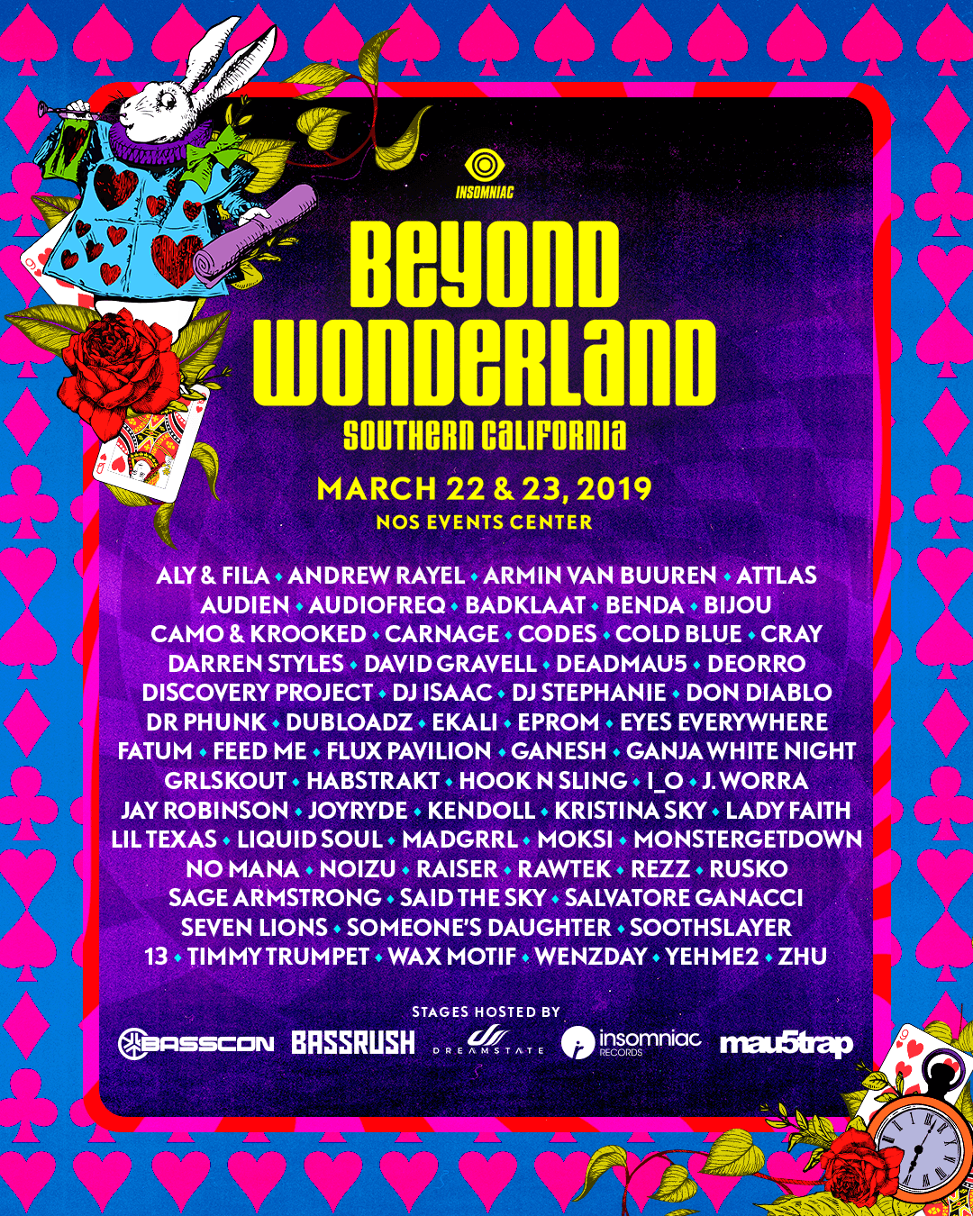 beyond wonderland 2021 lineup saturday