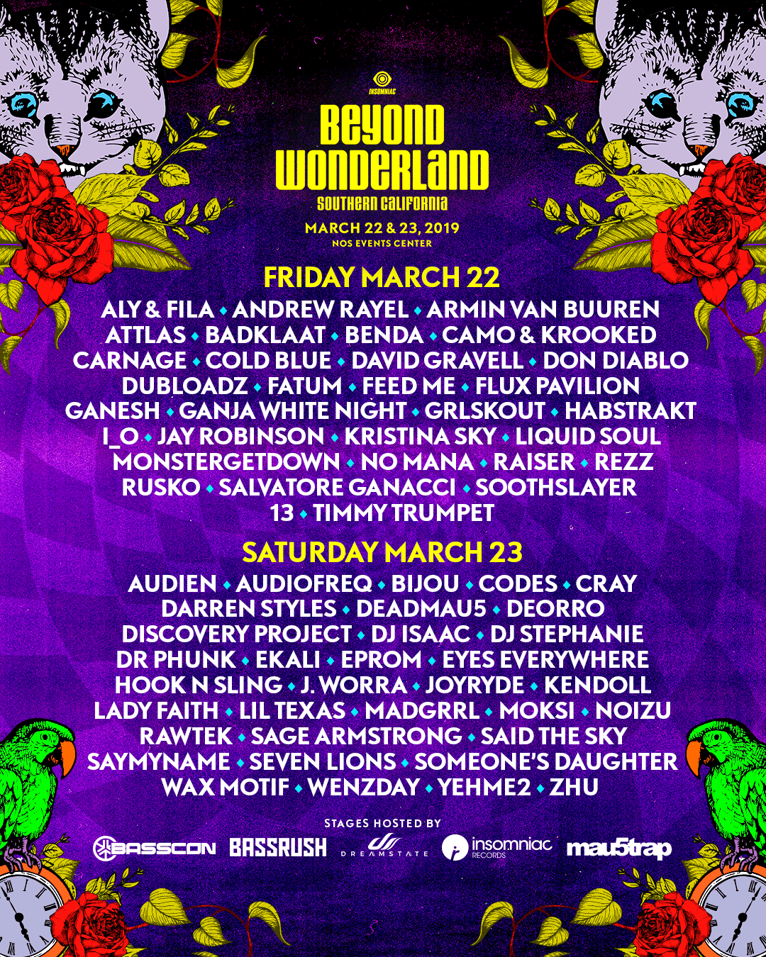 Beyond Wonderland 2019 lineup broken out by day
