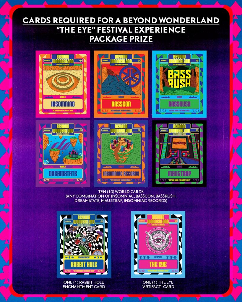 Beyond Wonderland "The Eye" cards prize