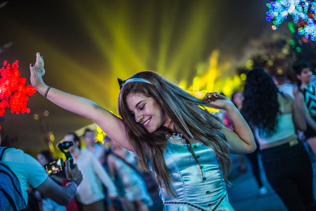 A woman dancing