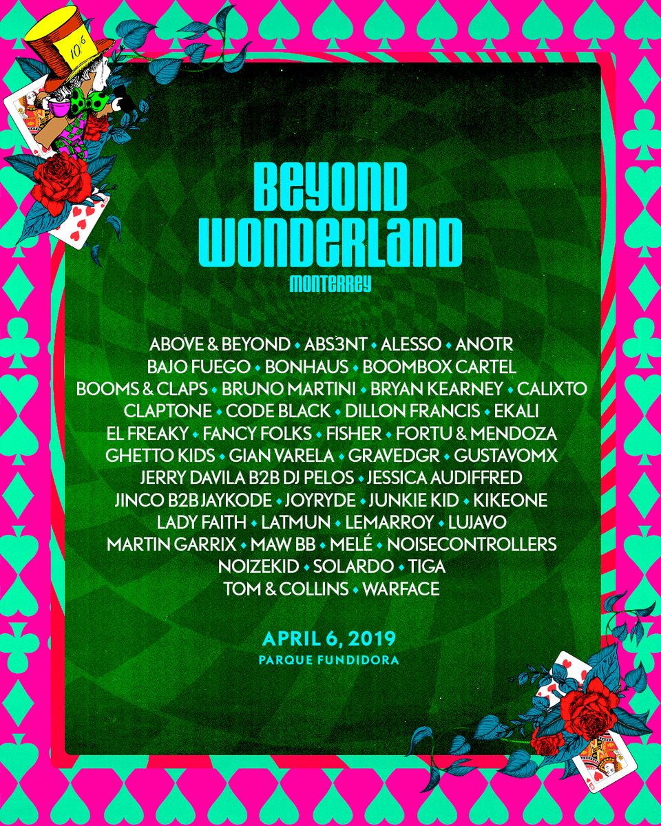 Beyond Monterrey 2019 Lineup