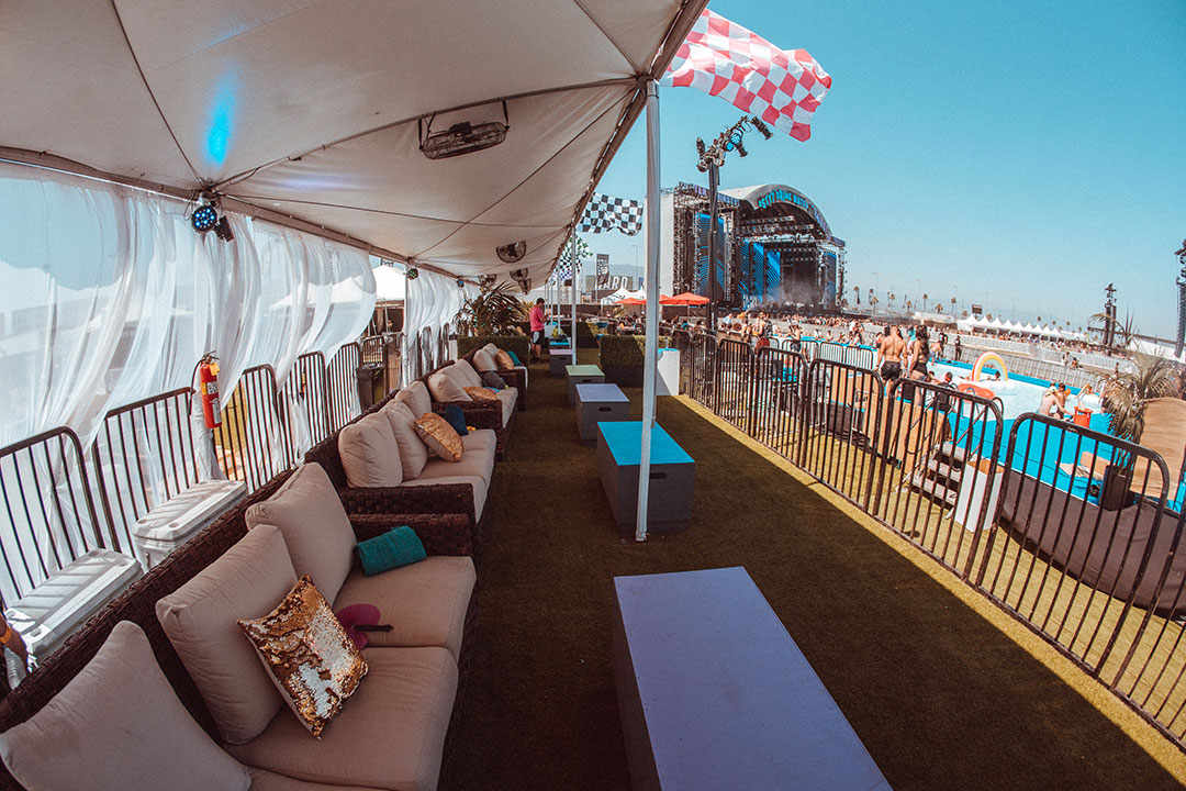 Empty SkyDeck cabana