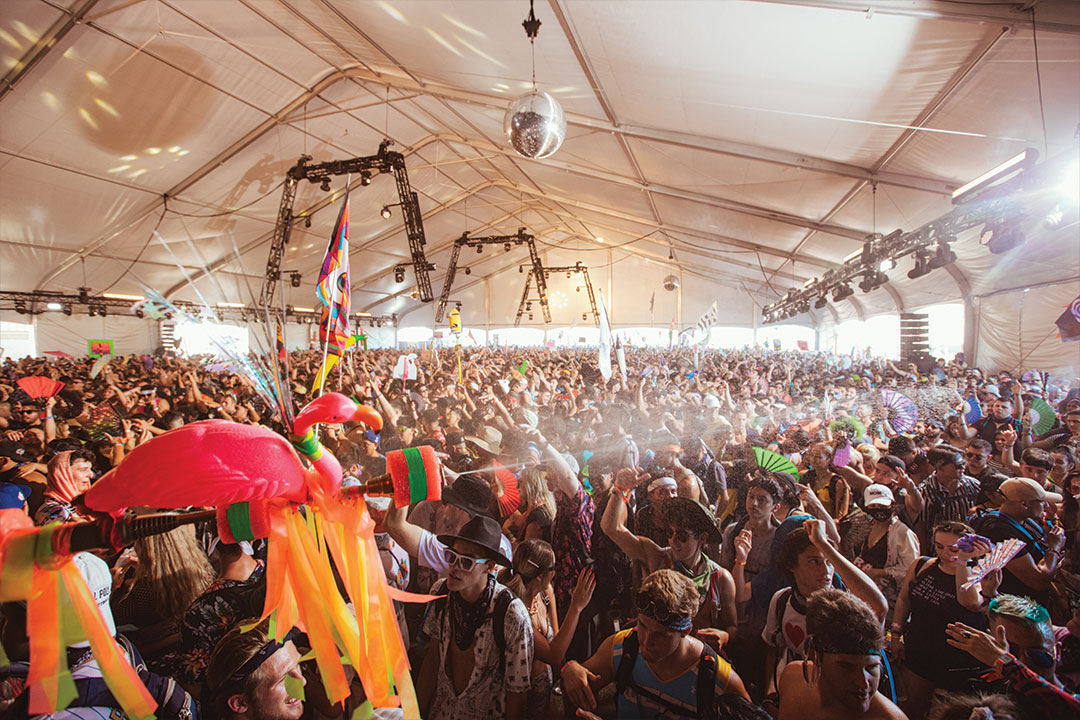 crowd at stage