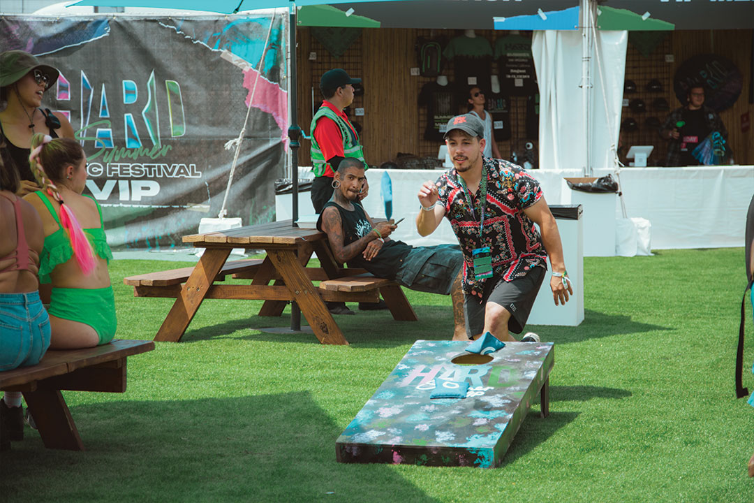 VIP cornhole game