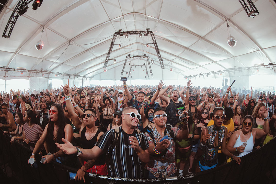 crowded stage