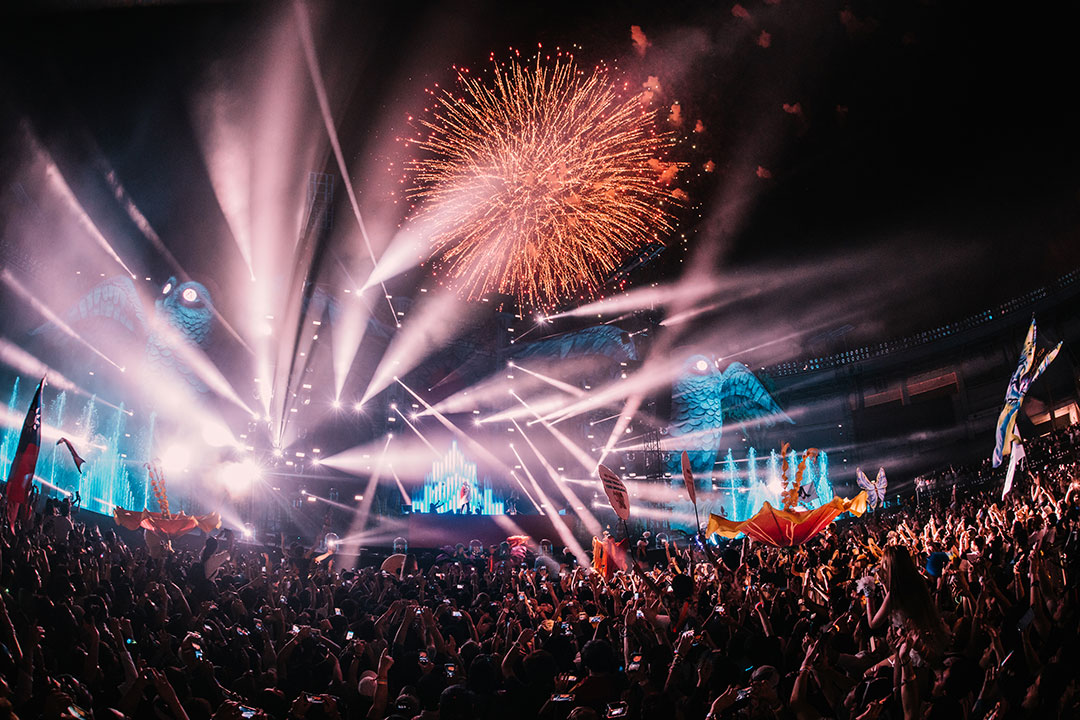 It wouldn't be EDC without a nightly fireworks display!