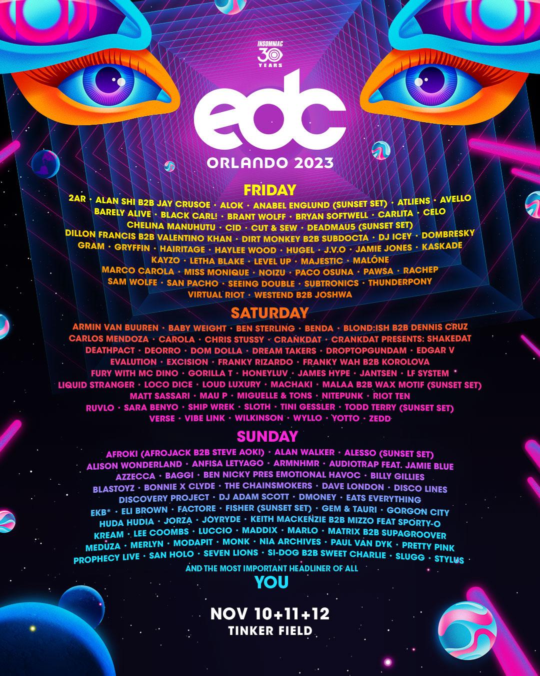 EDC Orlando 2024 Music Festival Lineup and Tickets