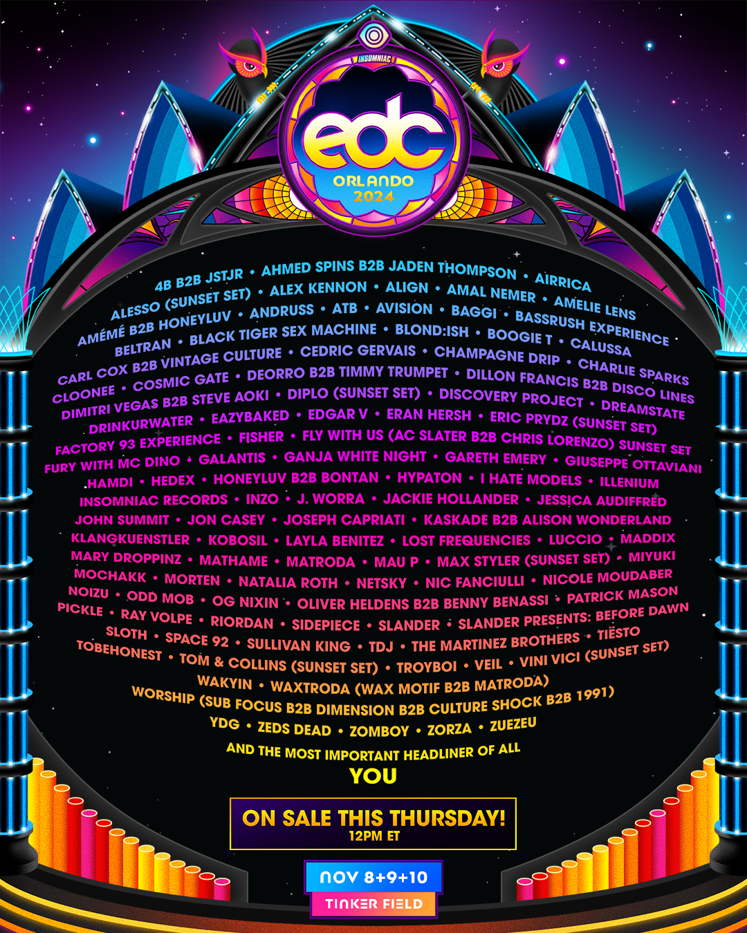 Lineup EDC Orlando 2024