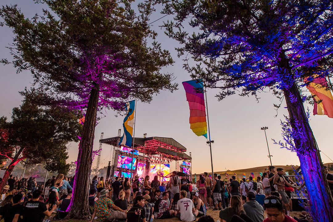 The stage at sunset