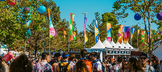 Colorful flags