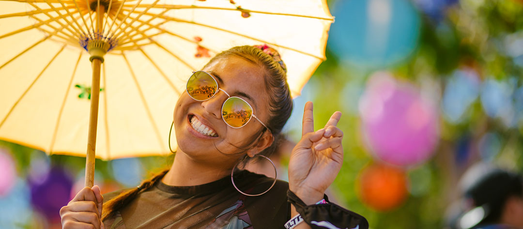 A smiling girl