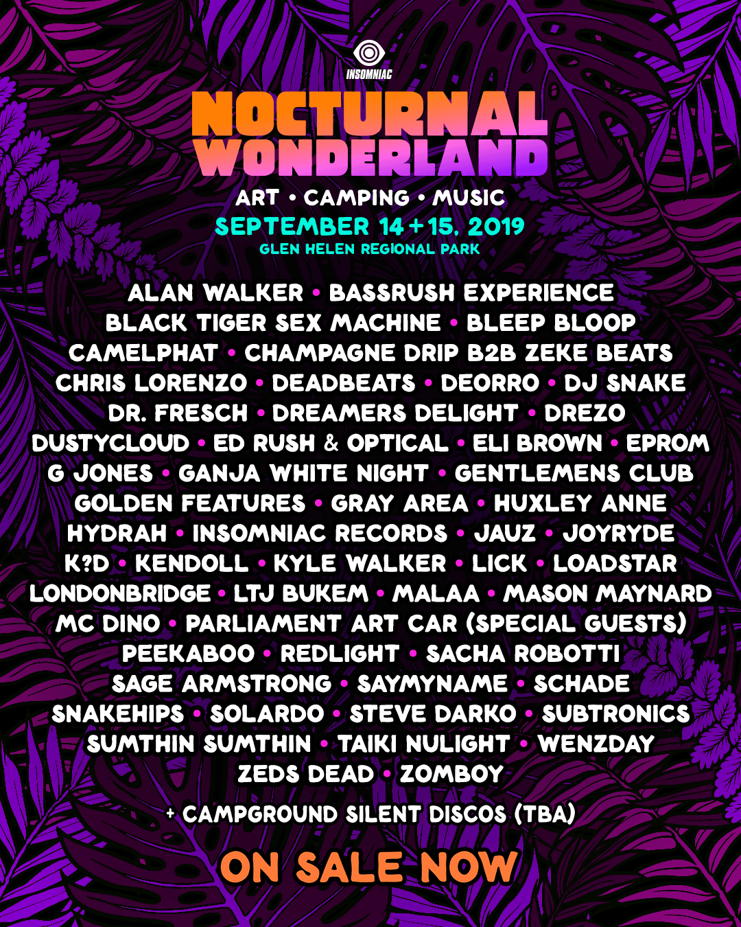 Nocturnal 2019 lineup