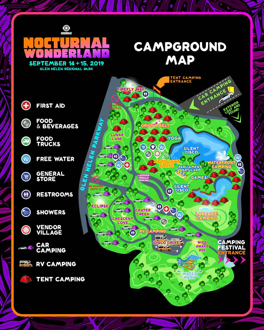 Festival Camping Map