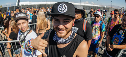 headliner walking through the gates at Project Z