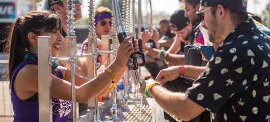 ground control filling water bottles
