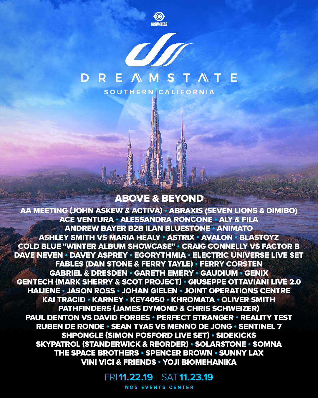 Dreamstate SoCal lineup