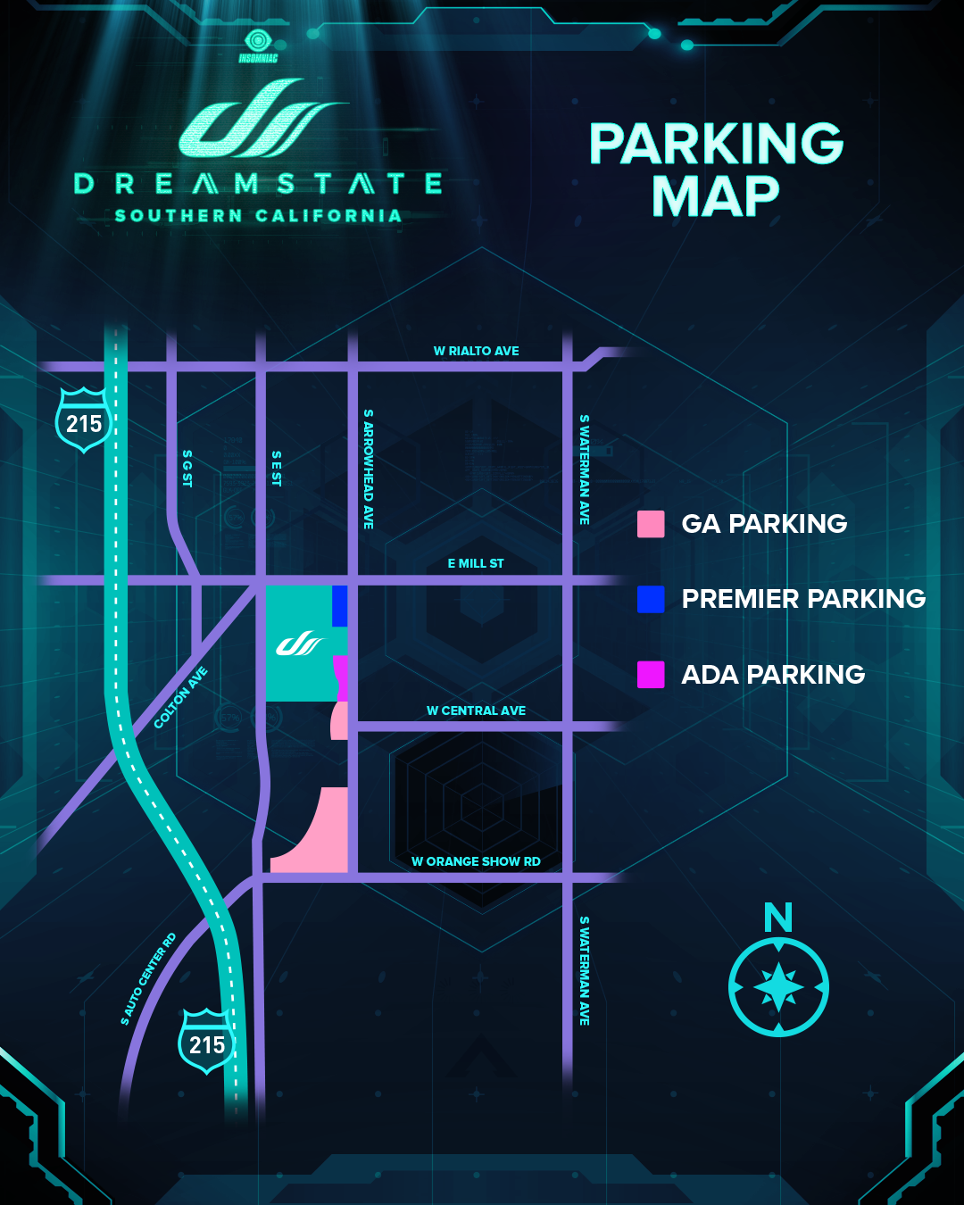 Parking Drop Offs Dreamstate Socal 2019