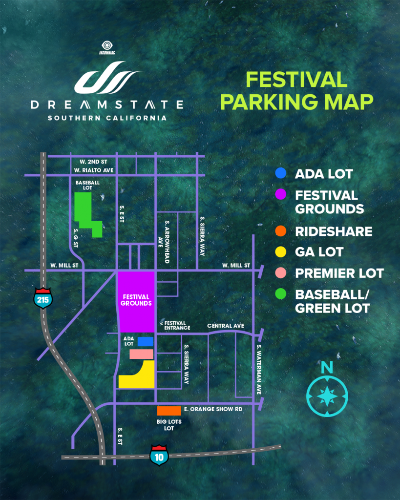 Dreamstate 2021 Parking Map