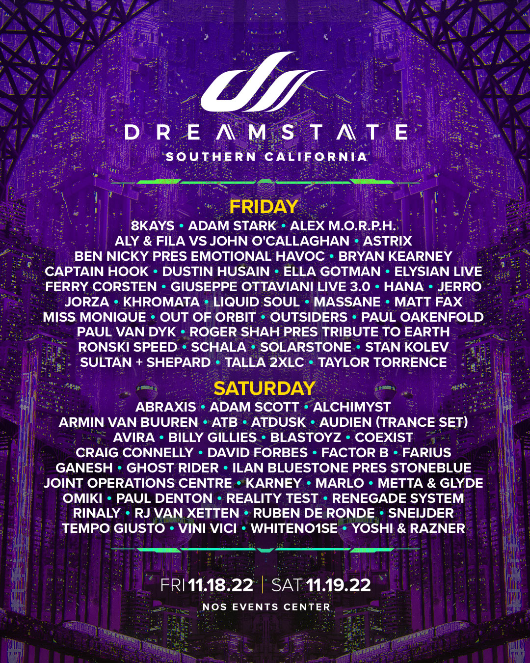 Dreamstate SoCal, November 22+23, 2024