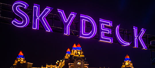 SkyDeck sign