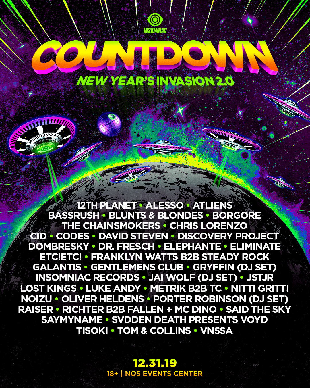 Countdown lineup