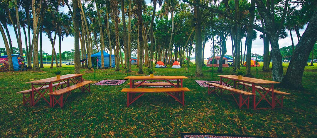 Picnic tables
