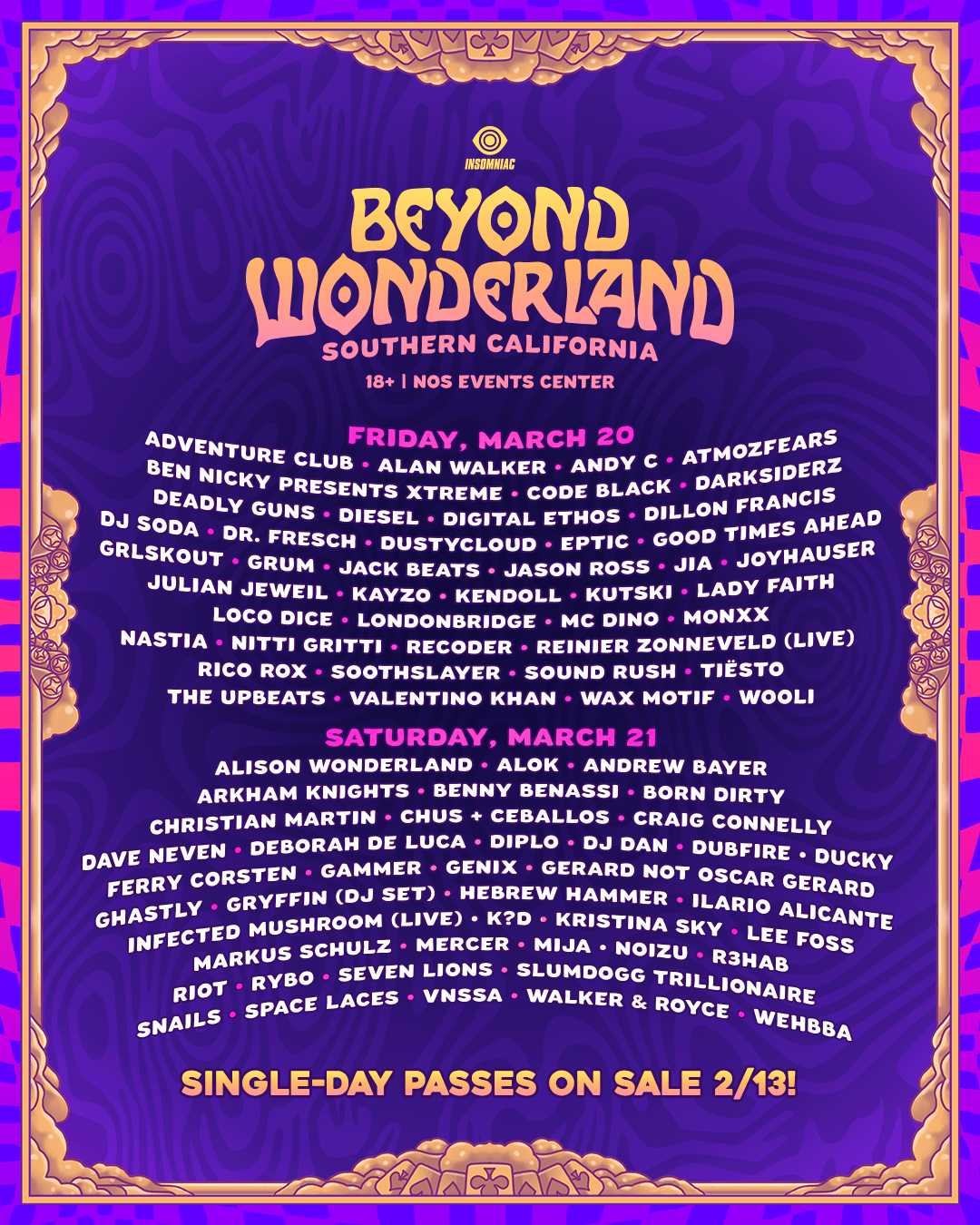 Beyond Wonderland 2020 lineup