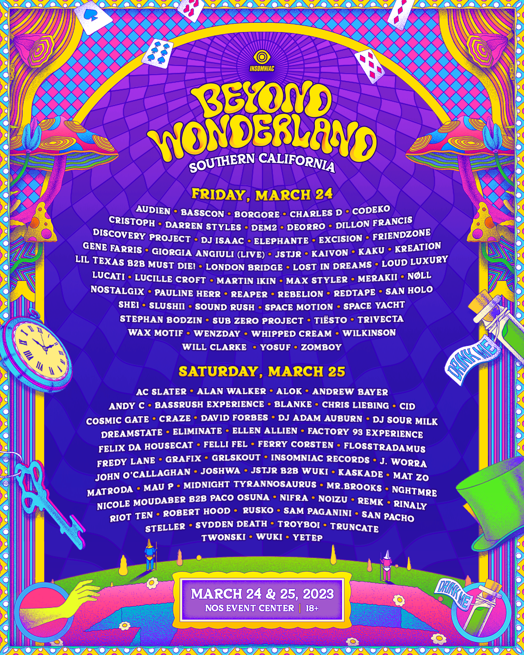 Lineup – Beyond Wonderland SoCal 2024