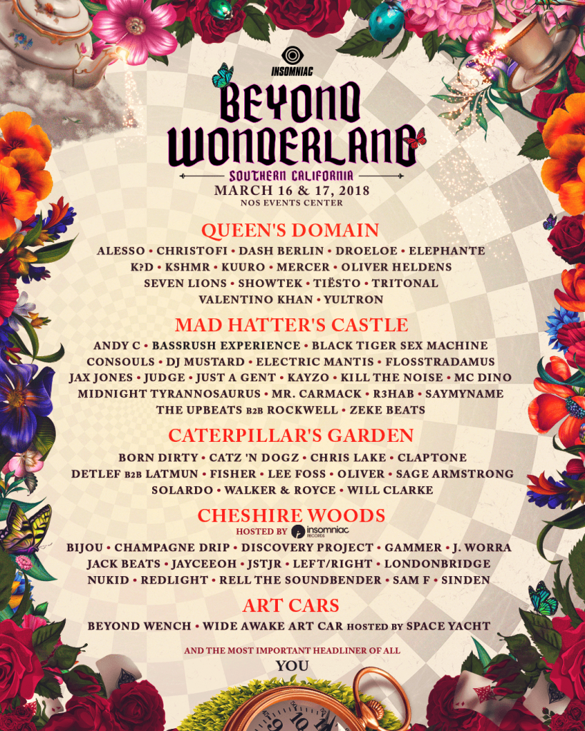 Beyond Wonderland's Official Lineup Has Been Announced