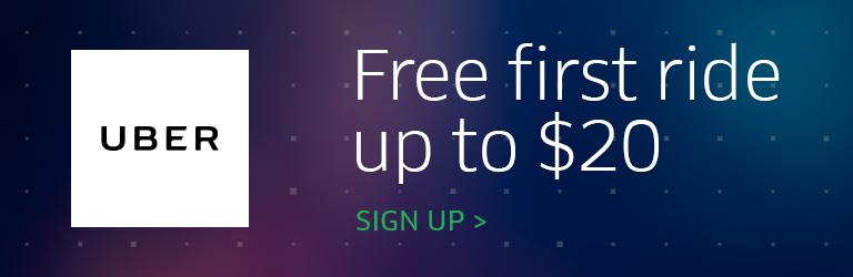 Uber free first ride up to $20