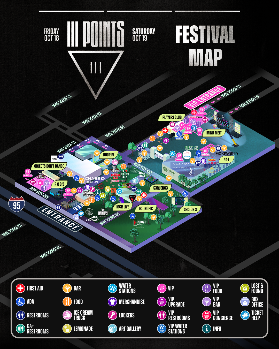 III Points Festival Map