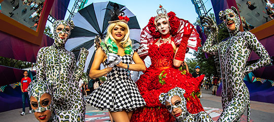 costumed performers