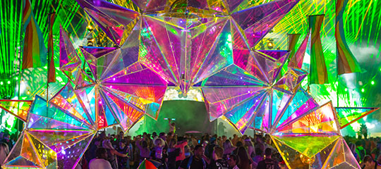 Art installation at EDC Orlando